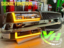 Load image into Gallery viewer, 1999-2002 Chevy Silverado / 2000-2006 Tahoe “Double L SWITCHBACK SEQUENTIAL” LED DRL Headlamps