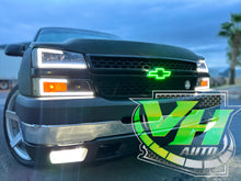Load image into Gallery viewer, 03-06 Chevy Silverado Bluetooth Color Changing LED RGB Bowtie Emblem
