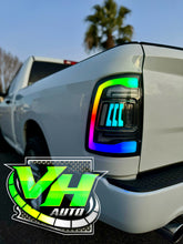 Load image into Gallery viewer, Dodge Ram 2009-2018 "Phantom 3 5th Gen Style RGB Color Changing” Tail Lamps