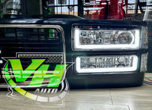 Load image into Gallery viewer, 88-98 Chevy Silverado Tahoe Blazer, GMC Sierra Yukon LED “Projector U” Bar Headlights