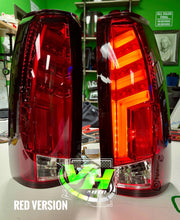 Load image into Gallery viewer, 88-98 OBS Chevy Silverado Tahoe Suburban Blazer GMC Sierra Yukon LED “E Bar” Tail Lamps