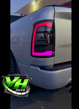 Load and play video in Gallery viewer, Dodge Ram 2009-2018 "Phantom 2 5th Gen Style RGB Color Changing” Tail Lamps