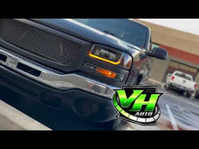 Load and play video in Gallery viewer, 99-06 GMC Sierra Yukon "Switchback Sequential U Bar" Headlights