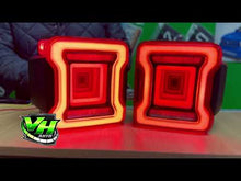 Load and play video in Gallery viewer, Jeep JK LED “JL Style Infinity 3D Sequence” Tail Lamps