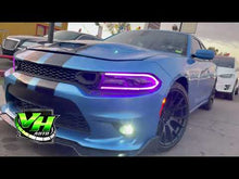 Cargar y reproducir el video en el visor de la galería, 15-22 Dodge Charger RGB Bluetooth Color Changing DRL Headlmaps
