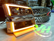 Load image into Gallery viewer, 2003 2006 Chevy Silverado “Big C SWITCHBACK SEQUENTIAL” LED DRL Headlamps