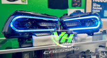 Cargar imagen en el visor de la galería, 11-14 Dodge Charger RGB Bluetooth Color Changing DRL Headlmaps