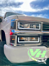 Load image into Gallery viewer, 88-98 Chevy Silverado Tahoe Blazer, GMC Sierra Yukon LED “U” Bar Headlights