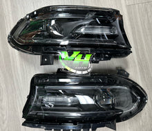 Cargar imagen en el visor de la galería, 15-22 Dodge Charger RGB Bluetooth Color Changing DRL Headlmaps