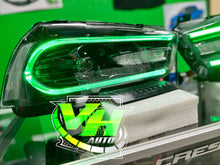 Cargar imagen en el visor de la galería, 11-14 Dodge Charger RGB Bluetooth Color Changing DRL Headlmaps