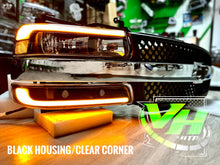 Load image into Gallery viewer, 1999-2002 Chevy Silverado / 2000-2006 Tahoe “Big C Bar Gen 2 SWITCHBACK SEQUENTIAL” LED DRL Headlamps