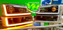 Load image into Gallery viewer, 03-06 Chevy Silverado "Switchback Sequential L Bar" Headlights
