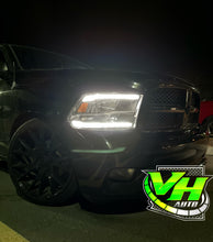 Cargar imagen en el visor de la galería, 09-18 Dodge Ram LED DRL Double Solid Bar Headlights