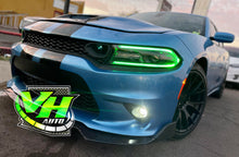 Cargar imagen en el visor de la galería, 15-22 Dodge Charger RGB Bluetooth Color Changing DRL Headlmaps