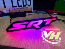 Load image into Gallery viewer, Dodge Jeep Chrysler “SRT”LED RGB Bluetooth Color Changing Emblem