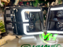 Load image into Gallery viewer, 07-13 Chevy Silverado LED DRL "E Bar” Projector Headlamps