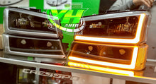 Load image into Gallery viewer, 03-06 Chevy Silverado "Switchback Sequential L Bar" Headlights