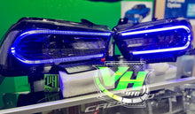 Cargar imagen en el visor de la galería, 11-14 Dodge Charger RGB Bluetooth Color Changing DRL Headlmaps