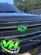 Cargar imagen en el visor de la galería, 07-13 Chevy Silverado Bluetooth Color Changing LED RGB Bowtie Emblem
