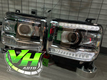 Load image into Gallery viewer, 14-15 GMC Sierra OE Style LED DRL Projector Headlights
