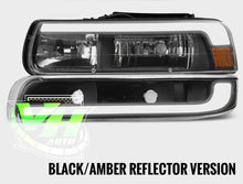 Cargar imagen en el visor de la galería, 1999-2002 Chevy Silverado / 2000-2006 Tahoe “Big C Bar Gen 2 SWITCHBACK SEQUENTIAL” LED DRL Headlamps
