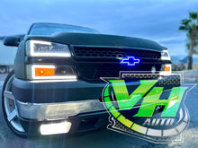 Cargar imagen en el visor de la galería, 03-06 Chevy Silverado Bluetooth Color Changing LED RGB Bowtie Emblem
