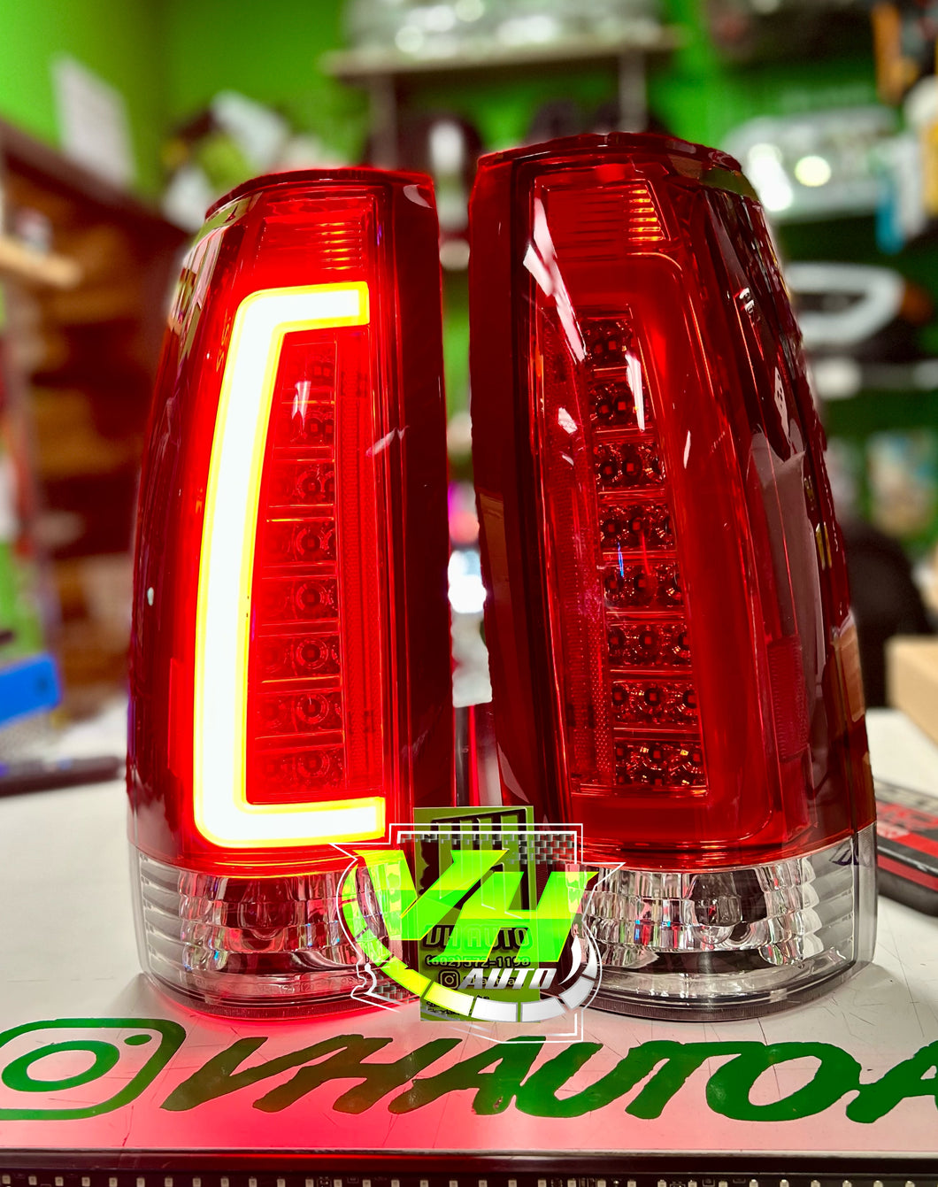 88-98 OBS Chevy Silverado Tahoe Suburban Blazer GMC Sierra Yukon LED “C Bar” Tail Lamps