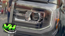 Cargar y reproducir el video en el visor de la galería, 14-15 GMC Sierra “16+ Denali Style” Full LED Headlights
