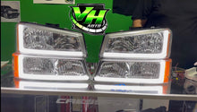 Cargar imagen en el visor de la galería, 03-06 Chevy Silverado &quot;Switchback Sequential L Bar&quot; Headlights
