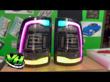 Cargar y reproducir el video en el visor de la galería, Dodge Ram 2009-2018 &quot;Phantom 2 5th Gen Style RGB Color Changing” Tail Lamps
