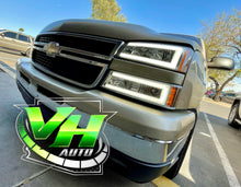 Load image into Gallery viewer, 2003 - 2006 Chevy Silverado LED DRL &quot;Full C&quot; Bar Headlamps
