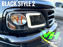 Cargar imagen en el visor de la galería, 97-03 Ford F150 “C Bar” Projector LED DRL Headlights
