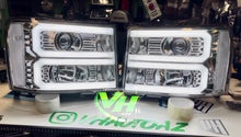 Load image into Gallery viewer, 07-13 GMC Sierra LED DRL &quot;Double C Bar” Projector Headlamps
