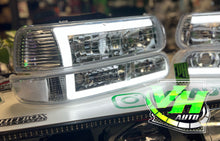 Load image into Gallery viewer, 1999-2002 Chevy Silverado / 2000-2006 Tahoe “Big C Bar” LED DRL Headlamps
