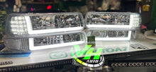 Load image into Gallery viewer, 1999-2002 Chevy Silverado / 2000-2006 Tahoe “L Bar” LED DRL Headlamps
