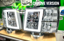 Cargar imagen en el visor de la galería, 07-13 Chevy Silverado LED DRL &quot;Rivian Style” Reflector Headlamps
