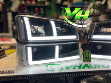 Load image into Gallery viewer, 2003 - 2006 Chevy Silverado LED DRL &quot;F” Bar Headlamps
